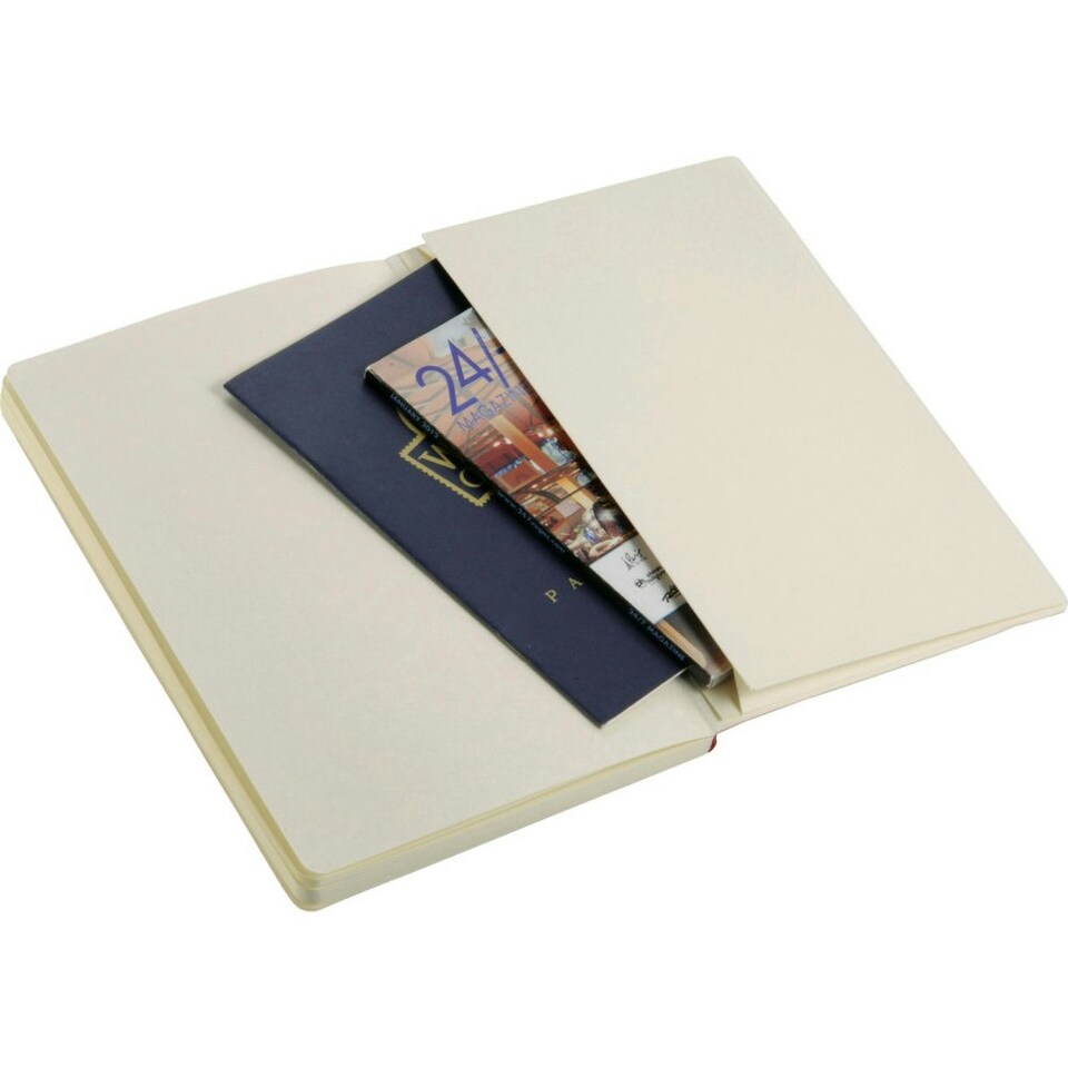image 1 of JournalBooks Classic Soft Cover Notebook - Solid Black - 21 x 14 x 1.2 cm