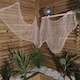 image 1 of 2.9m Halloween Freaky Fabric Net Decoration in Cream