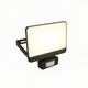 image 1 of CGC PARRY 30W LED PIR Motion Sensor Floodlight Black Body with Full Front White Opal Diffuser 2700lm 4000k Black