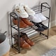 image 2 of 4 or 5 Tier Shoe Storage Rack Footwear Stand Shelf Hallway Entryway Organiser | Black