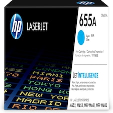HP 655A Cyan Standard Capacity Toner 10.5K pages for HP Color LaserJet Enterprise M652/M653/MFP M681/MFP M682 - CF451A N/A
