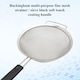 image 4 of Buckingham Stainless Steel Fine Mesh Sieve Strainer 25 cm Soft Touch Handle