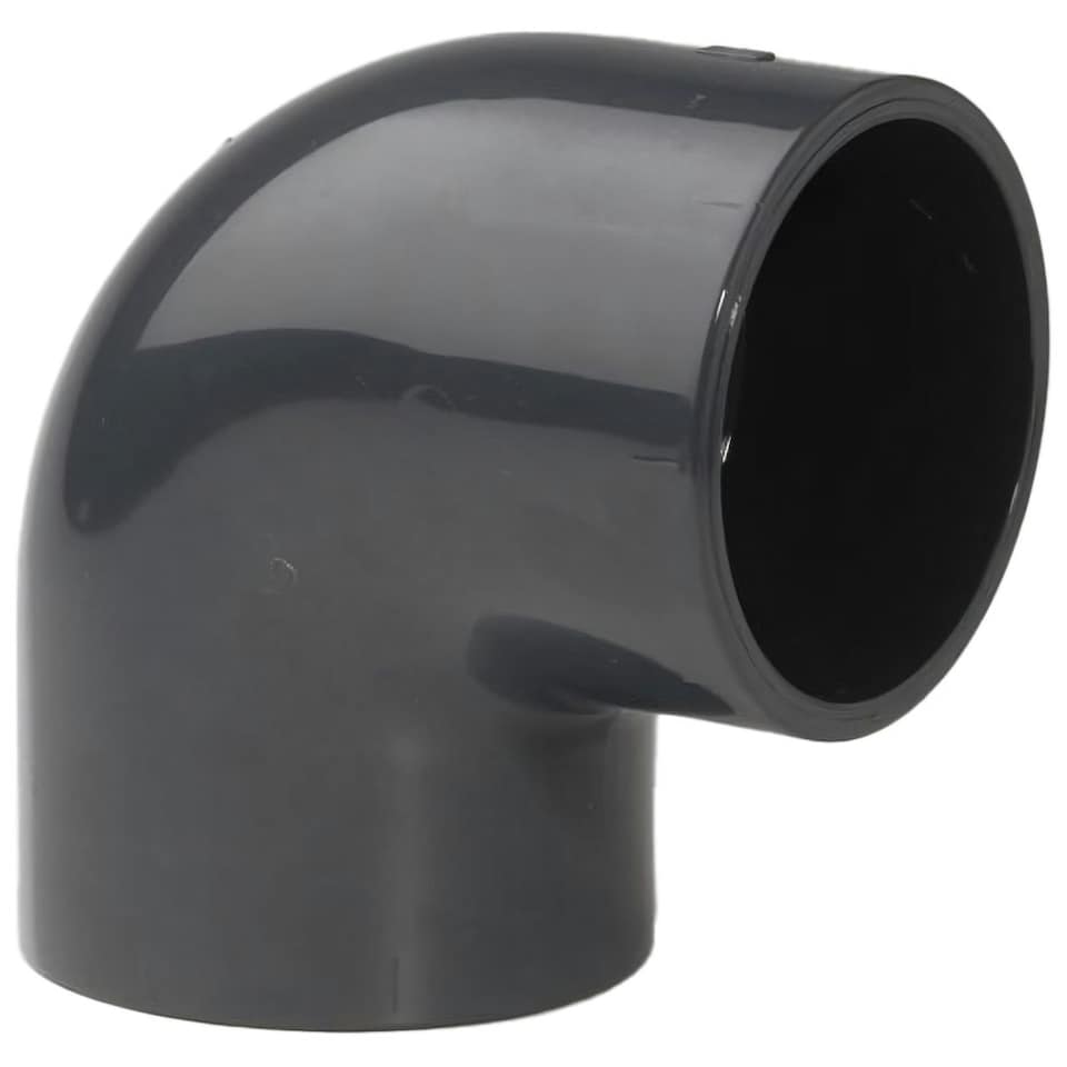 1.5in Grey PVC 90 Deg Elbow P P 15 Bar