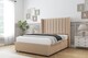 image 2 of Sloomy Falcon Pebble Plush Divan Bed With Mattress No Drawers With 54" Wingback Headboard 5' King | Brown | Pebble | King | 1