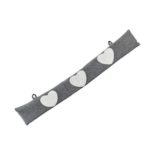 Nicola Spring Herringbone Draught Excluder - 78.5cm - Heart
