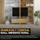 image 3 of NOVECRAFTO 3D Wall Panels – 6 PVC Sheets, Covers 2.76 sqm (29.76 sq ft), 96x48cm Each – Rustic Tan Brickwork Effect Cladding, Moisture Resistant