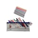 image 1 of Stationery Filled Blue Zip 13x5" Pencil Case with Colouring Pencils