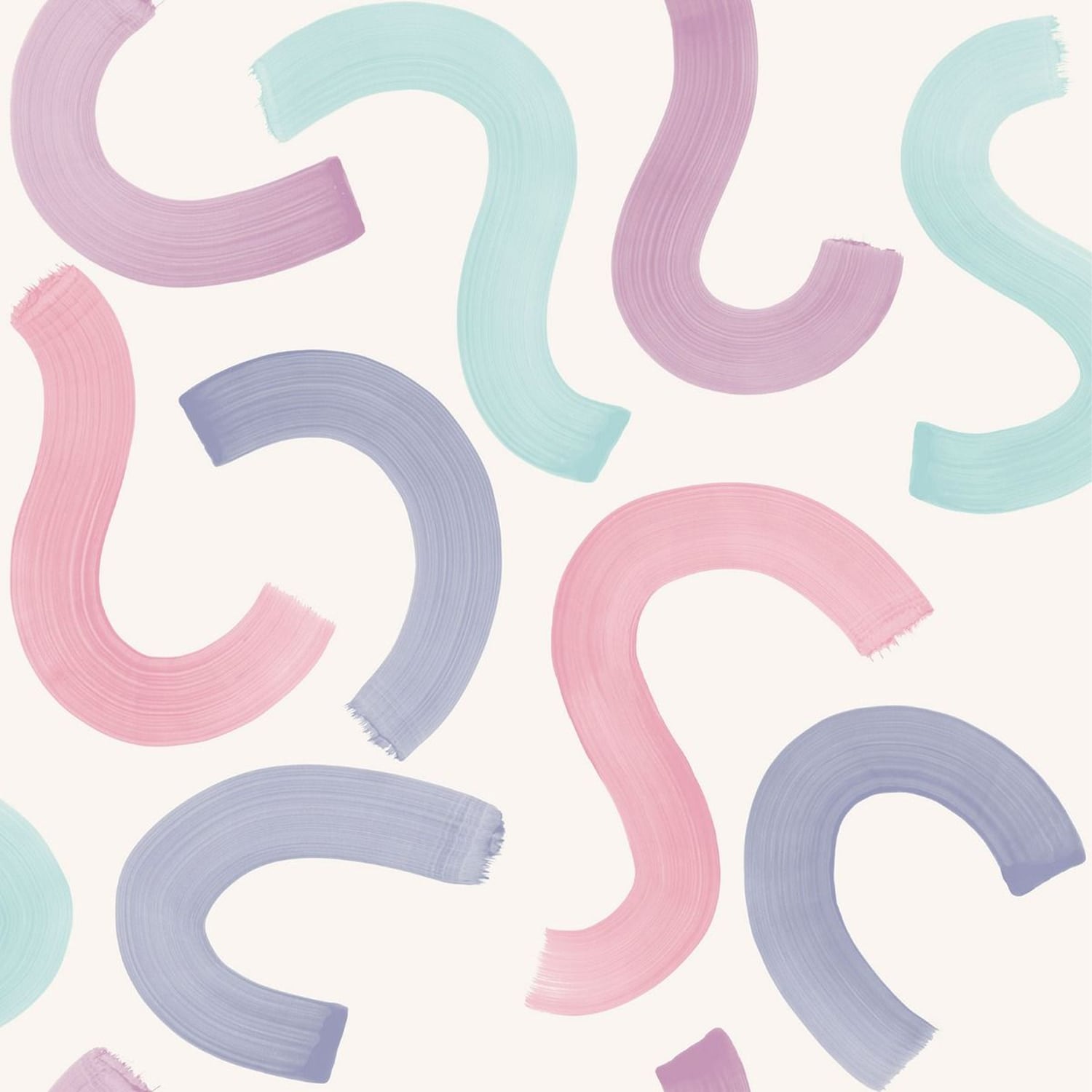 Holden Decor Curly Confetti Textured Wallpaper Pink Aqua/Lilac/Pink 1