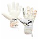 image 1 of Precision Childrens/Kids Fusion X Pro Negative Duo Grip Goalkeeper Gloves - White/Fluorescent Orange/Black - 10