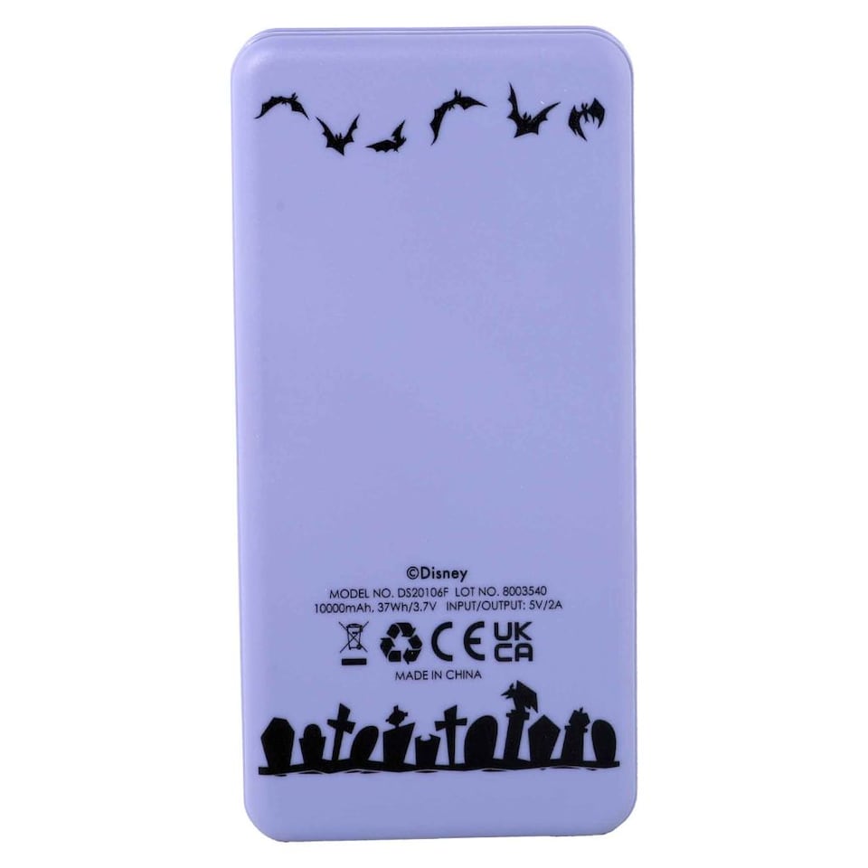 image 1 of Nightmare Before Christmas 10000Mah Power Bank Jack and Sally Spiral