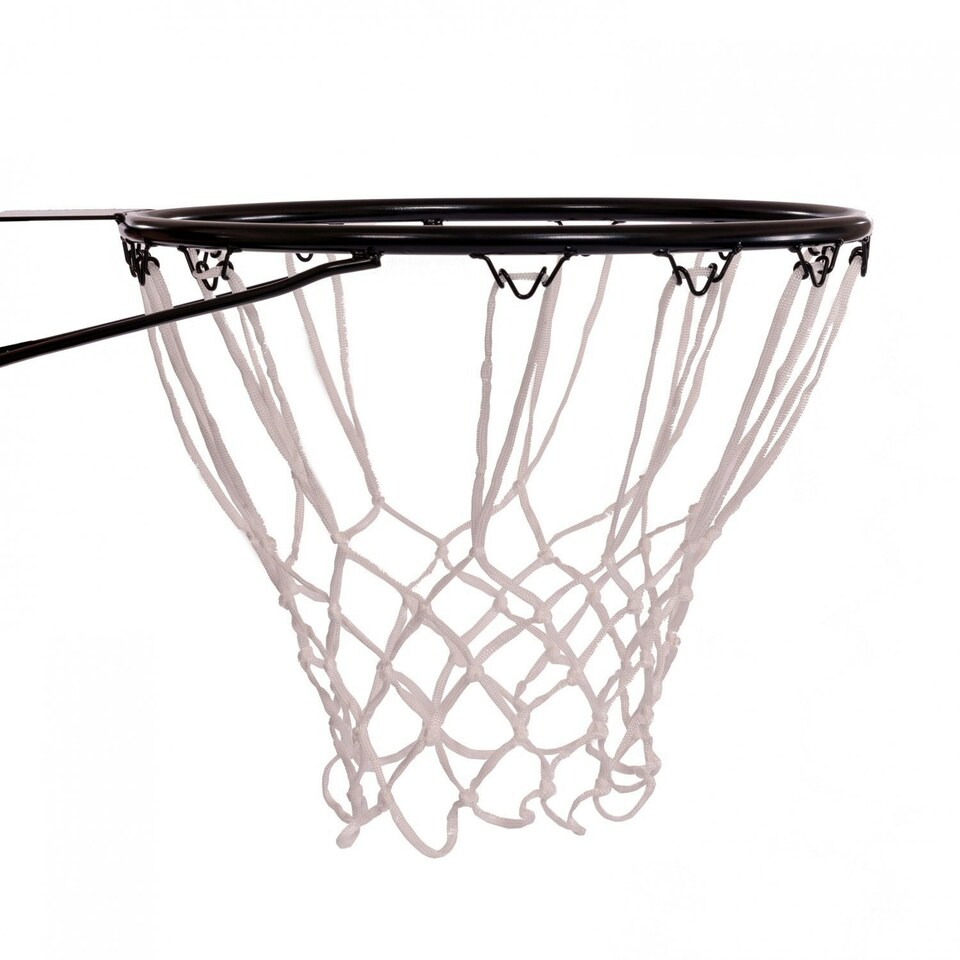 image 1 of Oypla Heavy Duty Wall Mounted Full Size Black Basketball Hoop Rim and Net