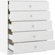image 3 of Denver 5 Drawer Chest White