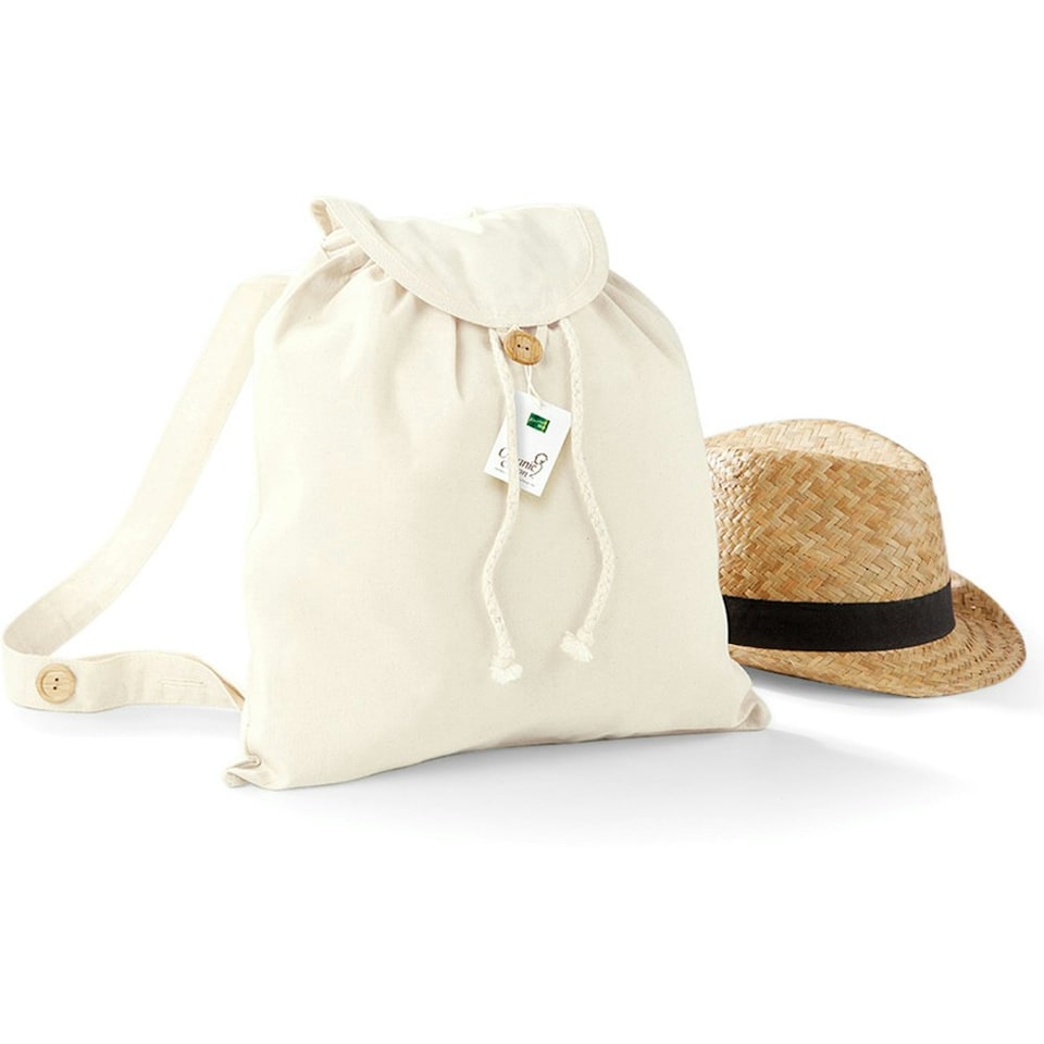 image 1 of Westford Mill Organic Festival Backpack Bag (8 Litres) - Natural - One Size