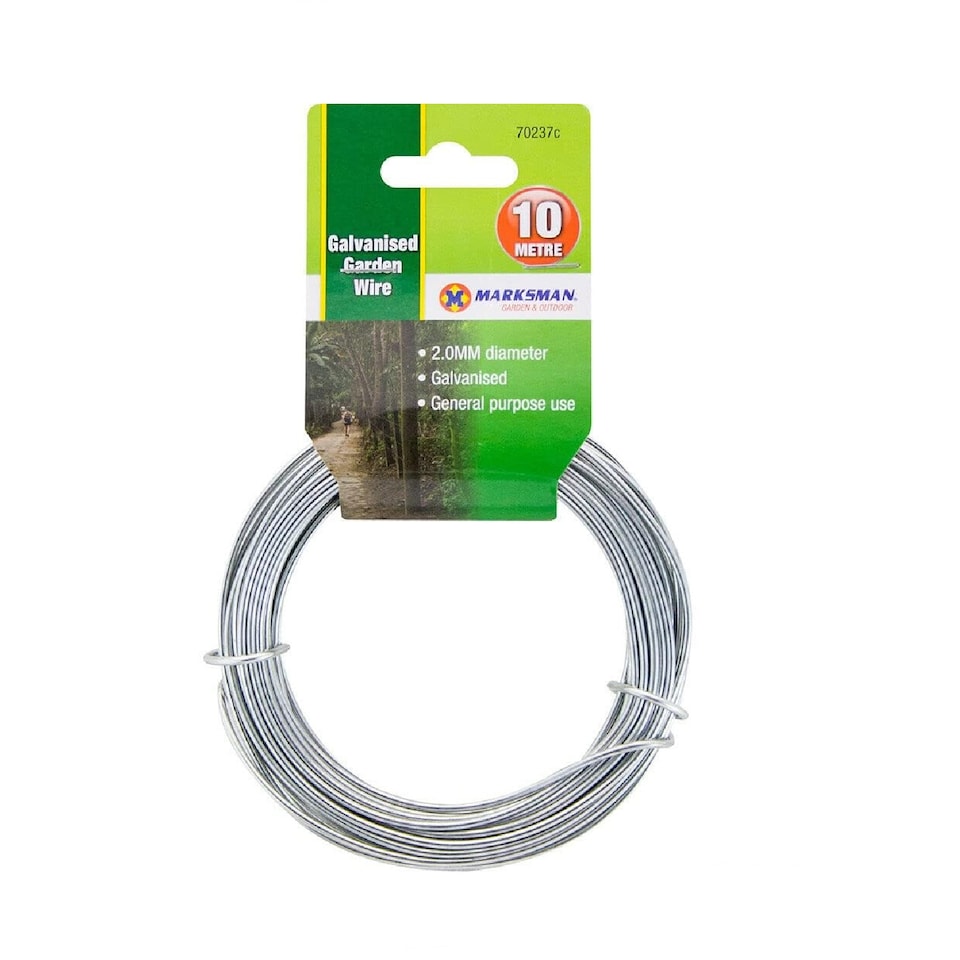 image 1 of Metal Galvanised Garden Wire Strong Plant Support 10m Multi Purpose