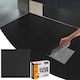 image 10 of NOVECRAFTO Vinyl Floor Tile – Self Adhesive 12x12 in – Black Checkerboard – Peel & Stick for Kitchen, Bathroom & Living Room – Waterproof & Easy DIY Black | 3.72 sqm
