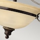 image 4 of Cello 2 Light Semi Flush Ceiling Light Antique Bronze, E27