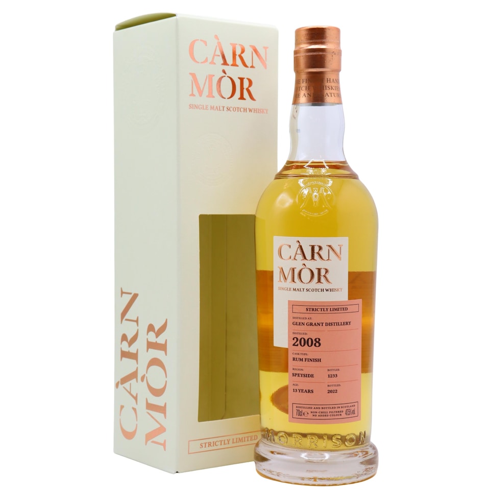 Glen Grant - Carn Mor Strictly Limited - Rum Cask Finish 2008 13 year old Whisky