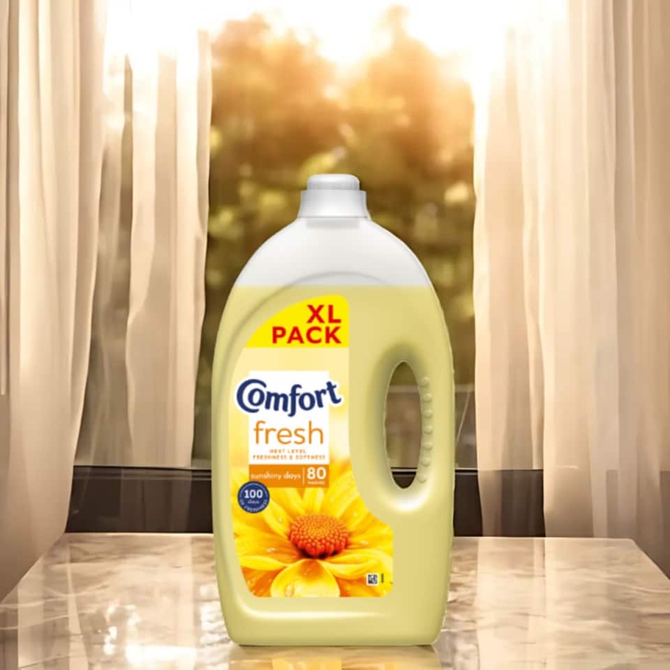 image 1 of Comfort Fabric Conditioner Sunshiny Days 2.4L 80 Washes | Yellow | 1 - Yellow | 160 Washes | 2