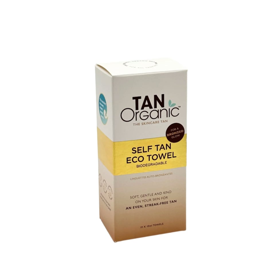 image 1 of TanOrganic Self Tan Eco Tanning Towel 10 x 10ml