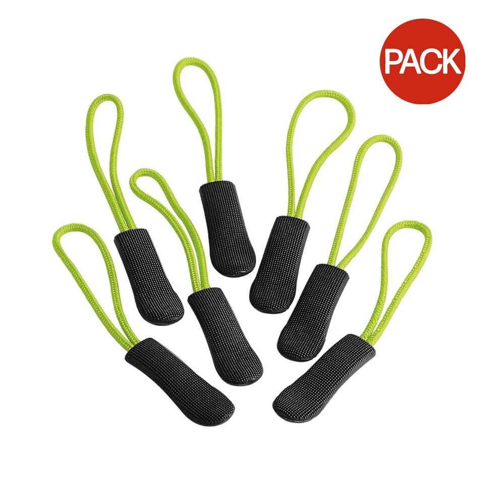 image 1 of Quadra SLX Zip Pulls (Pack of 10) - Lime - One Size (UTPC6513)