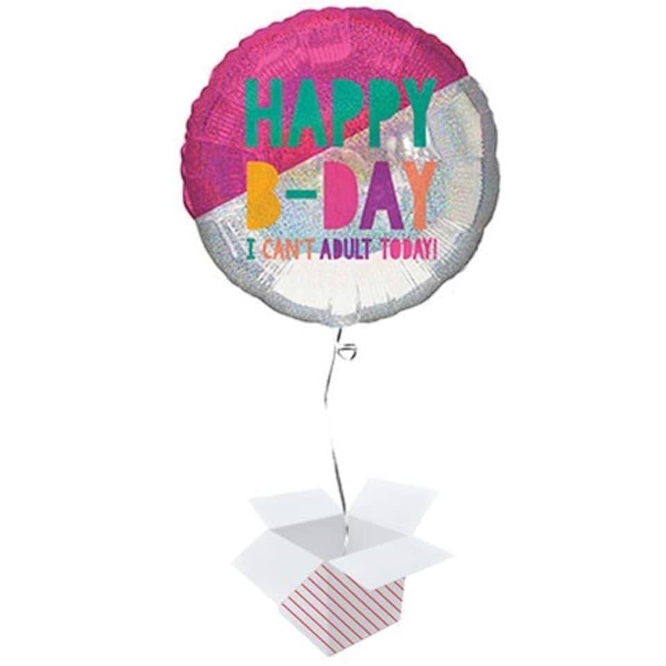 Young & Fab Helium Foil Giant Balloon - Inflated Balloon in a Box