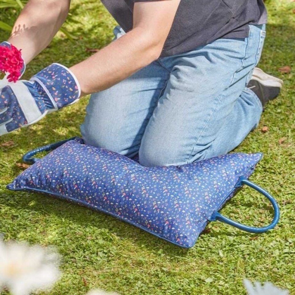 image 1 of Briers Gardening Kneeler Pillow - Mushrooms