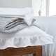 image 4 of Appletree Cassia Frill Duvet Cover Set White