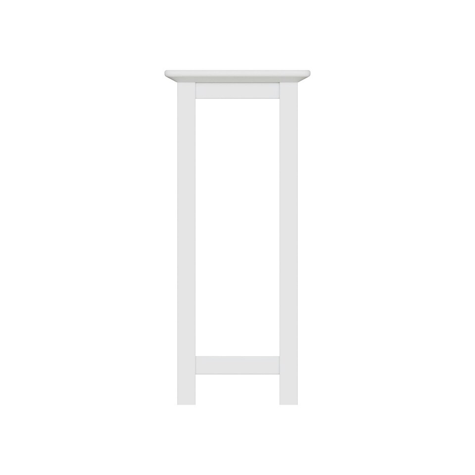image 1 of Palma Side Table Plant Stand Pure White White