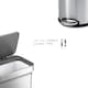 image 5 of Simplehuman 55L Rectangular Pedal bin & 4.5L Round Bathroom Pedal Bin, Brushed Stainless Steel (2 pack bundle)