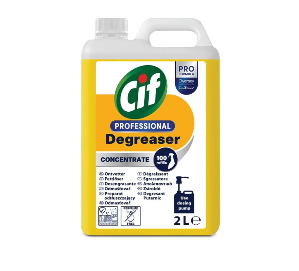 image 1 of 2x Cif Professional Conc Degreaser 2 Litres Pack of 2 9303908                        