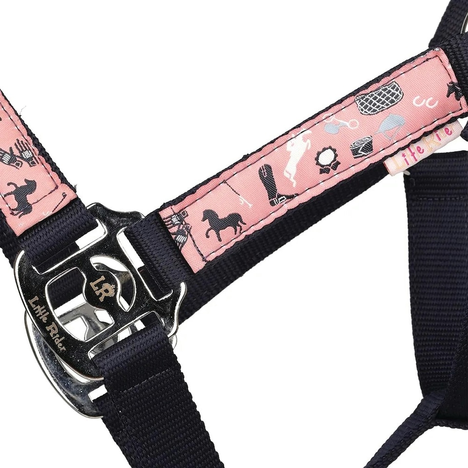 image 1 of My Little Pony Horse Head Collar & Lead Rope - Navy/Blush - Full