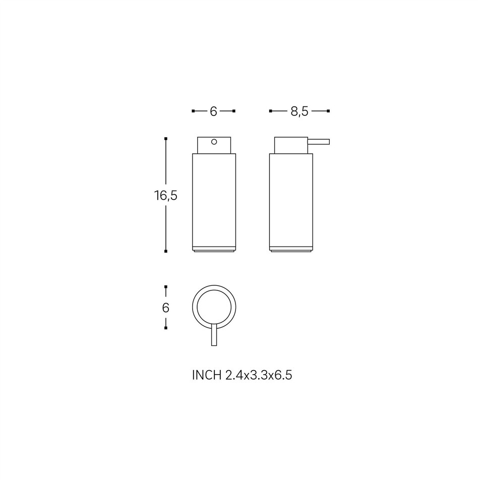 image 1 of Cosmic Soap Dispenser with Durable Stainless Steel for Bathroom, 200ml