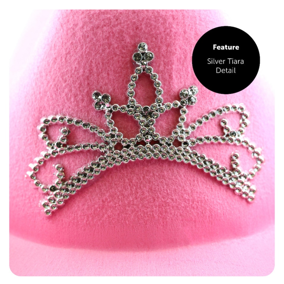 image 1 of Tiara Space Cowgirl Pink Hat Set | Pink | 12