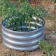 image 3 of Gr8 Garden Outdoor Raised Bed Planter Round Galvanised Steel Flower Trough 60 x 30cm