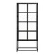 image 2 of Seaford Tall Black Metal 2 Door Display Cabinet