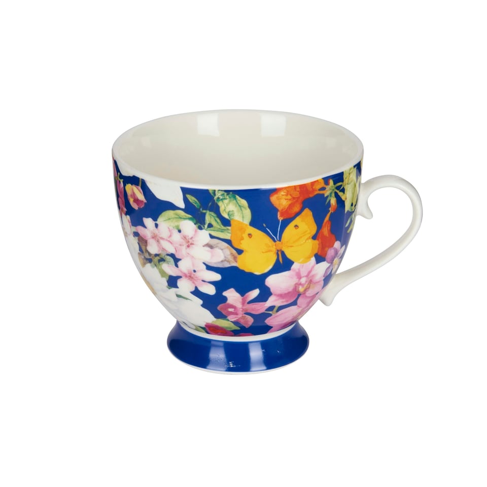 image 1 of KitchenCraft China Blue Butterfly Mug Multi