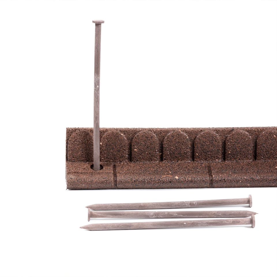 image 1 of Mower Edge Garden Border Edging Lawnmower Friendly 1.2m - Brown - Pack of 1