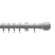 image 3 of 28mm Wooden Grey Curtain Pole Set 125cm