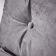 image 3 of Single Sofa Bed Folding Chair Velvet Wooden Legs One Pillow | Grey | One Size