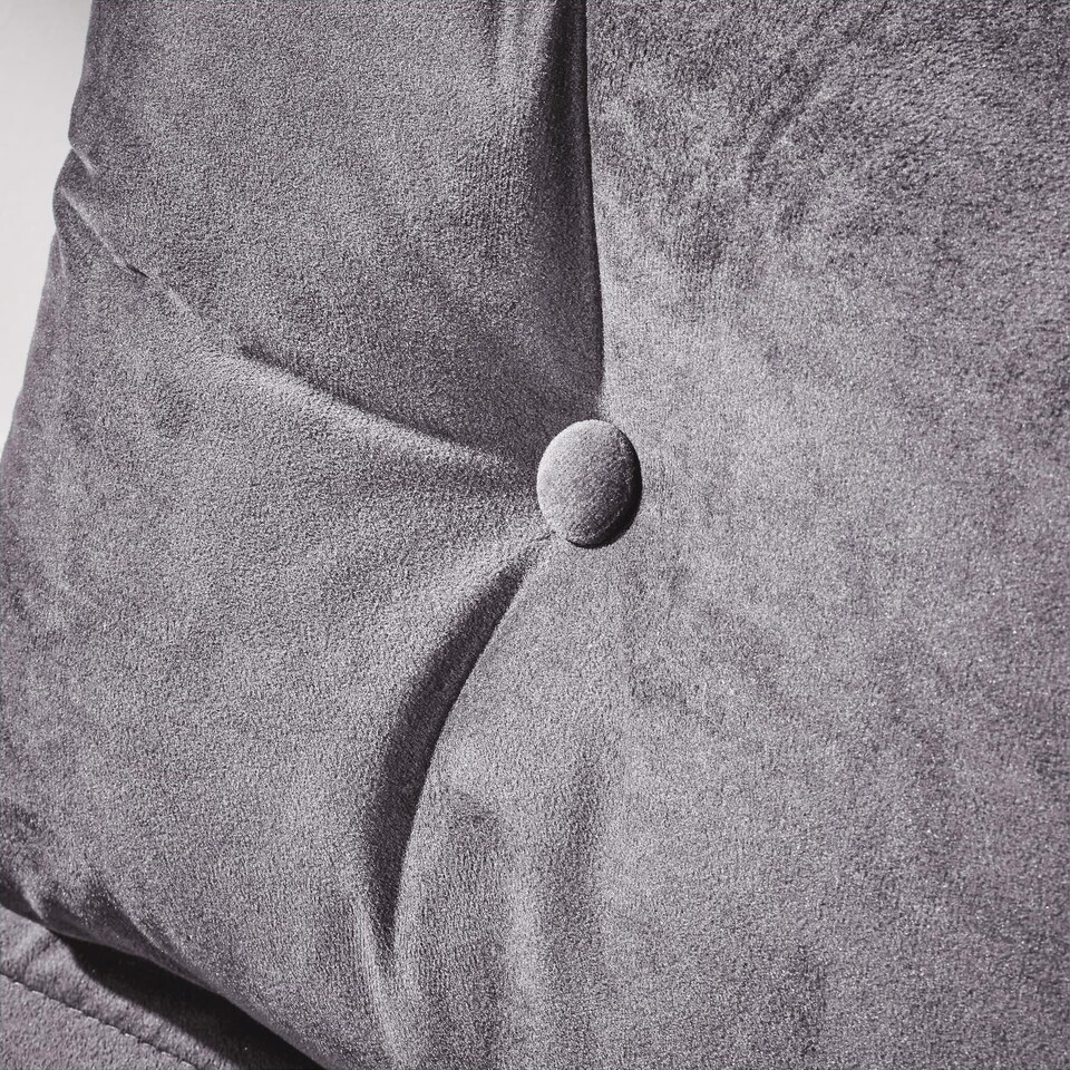 image 1 of Single Sofa Bed Folding Chair Velvet Wooden Legs One Pillow | Grey | One Size