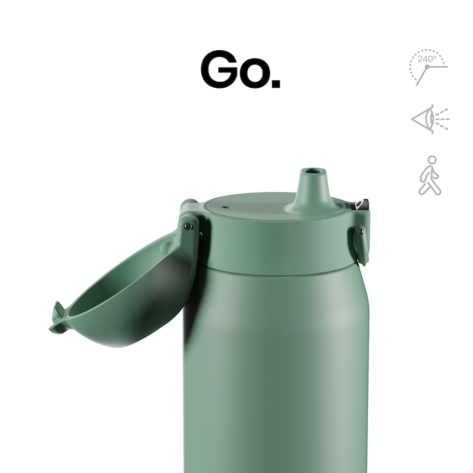 image 1 of ION8 REVIVE Insulated Steel Water Bottle, Dual Tone, 540ml / 18oz