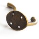 image 2 of Hammer & Tongs Hat & Coat Hook - W40mm x H105mm - Brass