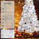 image 2 of Christmas Tree - artificial in white with metal stand | White | white | 6ft | 1