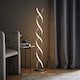 image 2 of ValueLights Infinity Double Twist Silver Integrated LED Floor Lamp | Silver