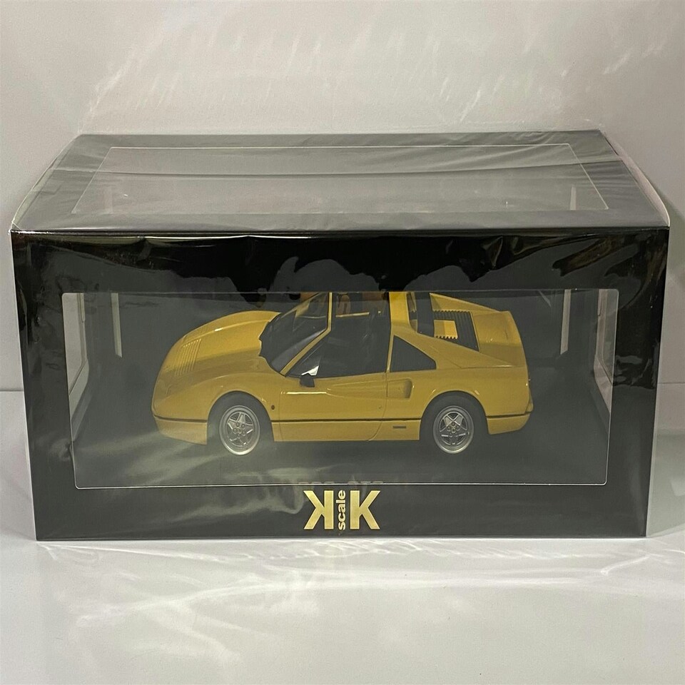 image 1 of 1985 Ferrari 328 GTS Yellow 1:18 Scale KK Scale 180552