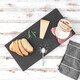 image 4 of Argon Tableware Rectangle Slate Dinner Plates - 29 x 12cm - Pack of 6 Grey