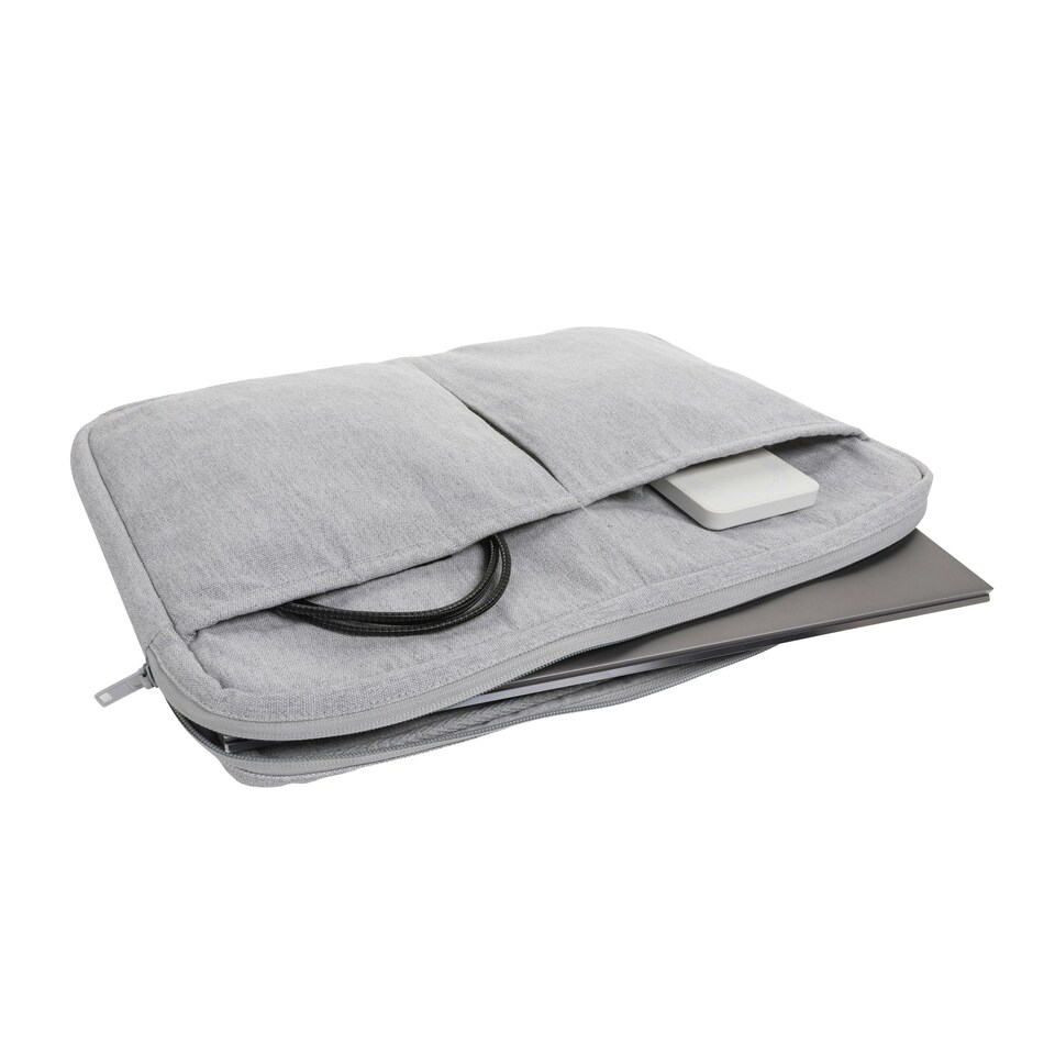 image 1 of XD Collection Laluka Recycled Cotton Aware Laptop Sleeve - Grey - One Size | Grey