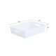 image 4 of Wham Studio 5 x 6L Rectangular Plastic Storage Baskets Ice White White