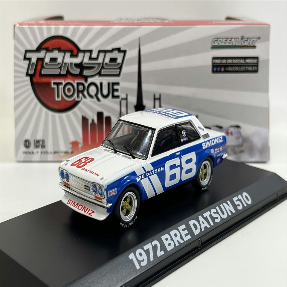 image 1 of 1972 BRE Datsun 510 #68 Tokyo Torque 1:43 Scale Greenlight 86346