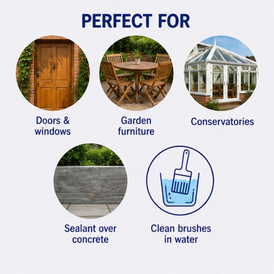 image 1 of Rustins Quick Dry Outdoor Clear Varnish Satin 250ml